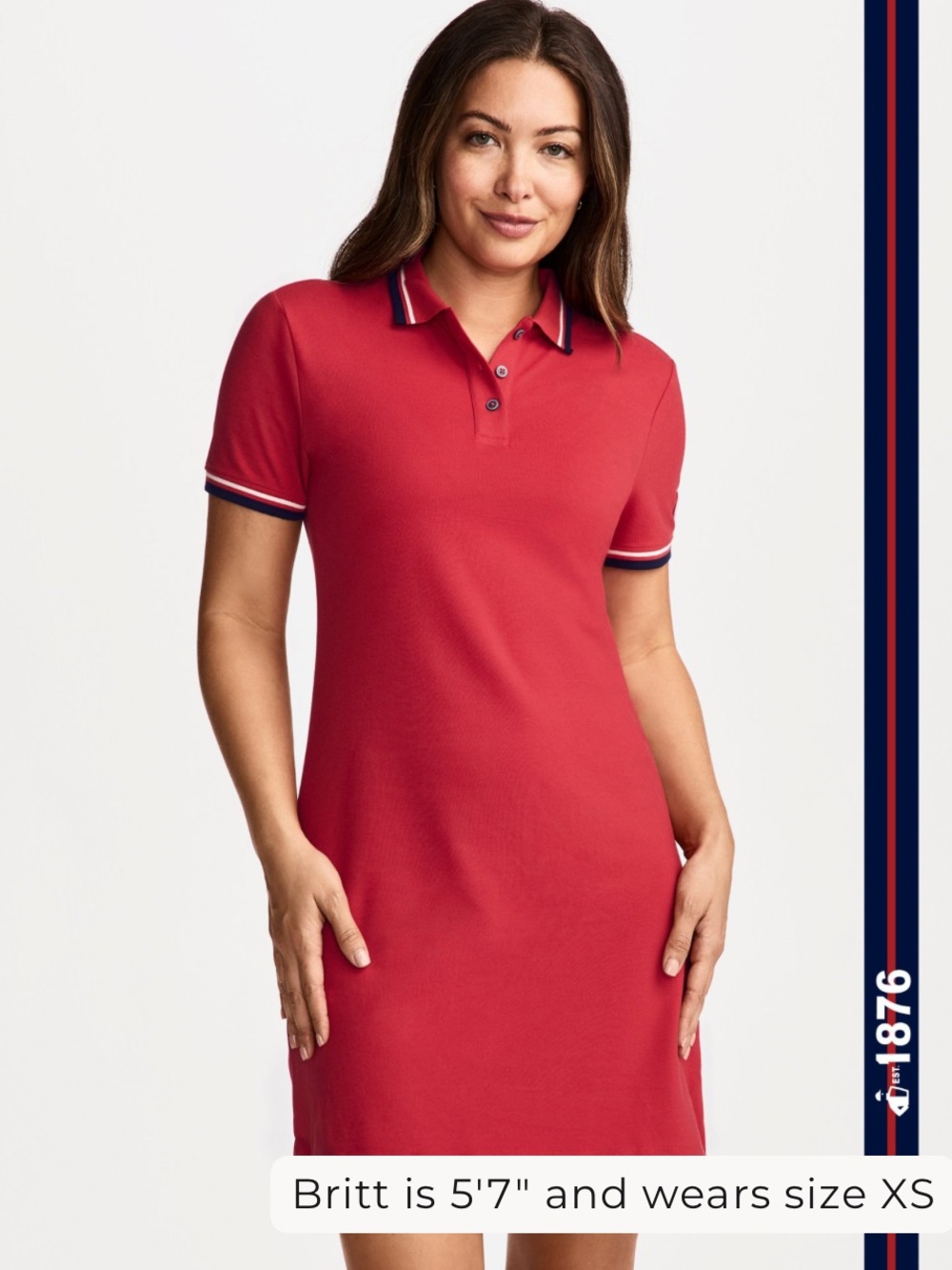 Jockey 1876 Collection Polo Dress Red